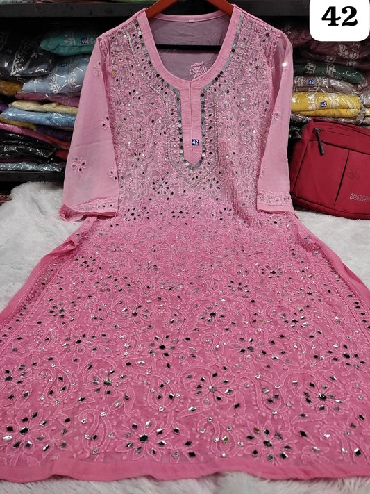 Mirror work kurti