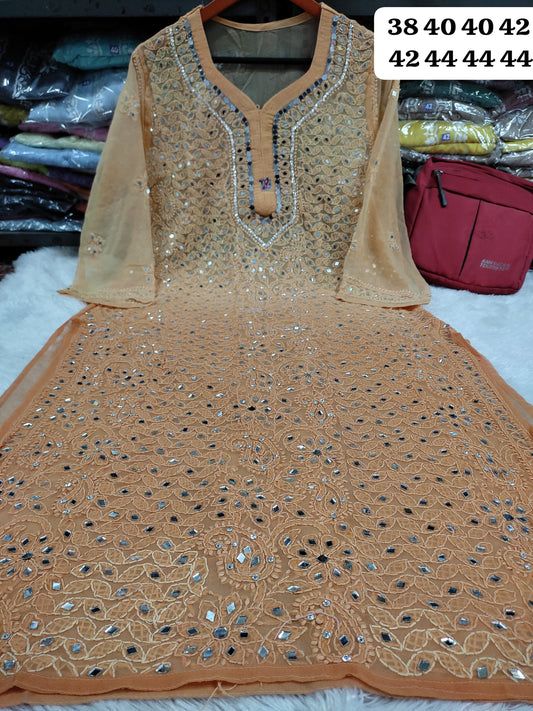 Mirror work kurti