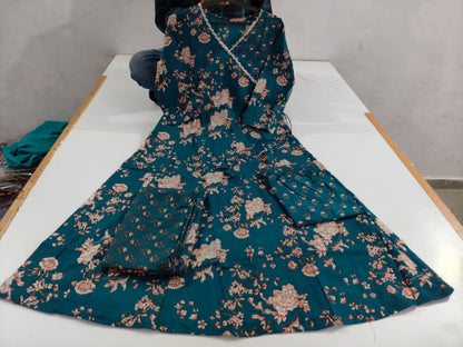 Anarkali kurta set with Angrakha style