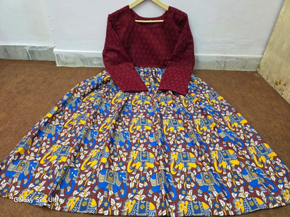 Chiken Shifli Cotton Middi Gown dress