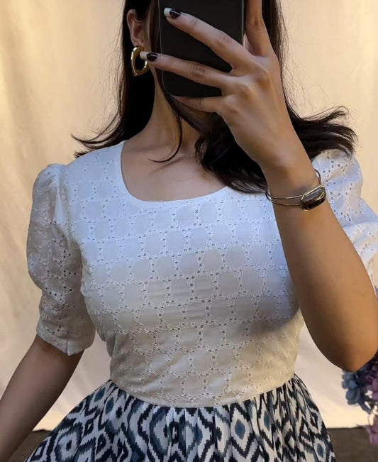 Chiken Shifli Cotton Middi Gown dress