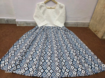 Chiken Shifli Cotton Middi Gown dress
