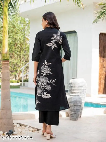 Women's Black Kurta Set