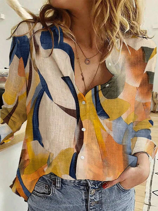 Women's Abstract Print Lightweight Button-Down Shirts WesternStitch