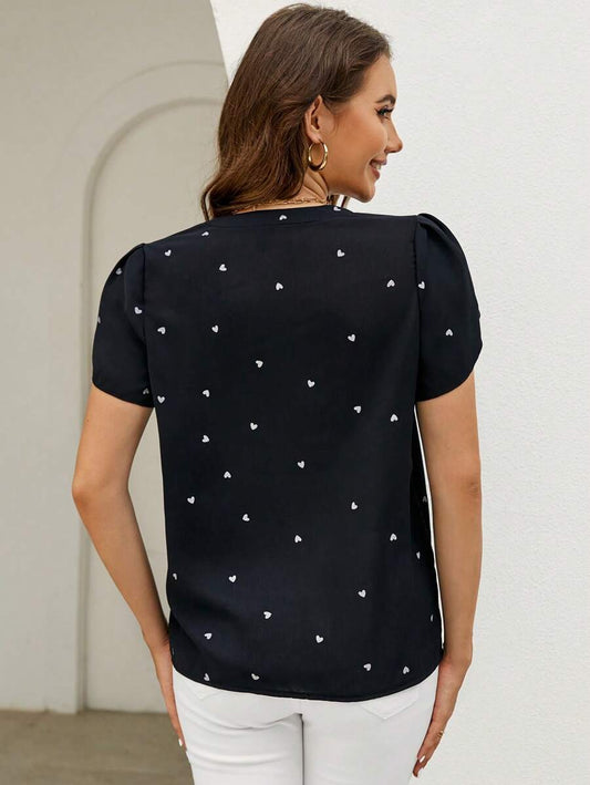 WesternStitchBlack Everyday Wear Top for Women 