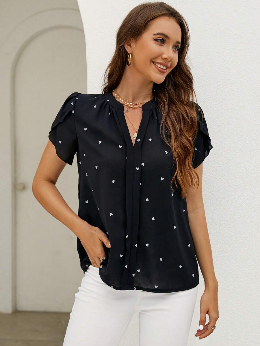 WesternStitchBlack Everyday Wear Top for Women 