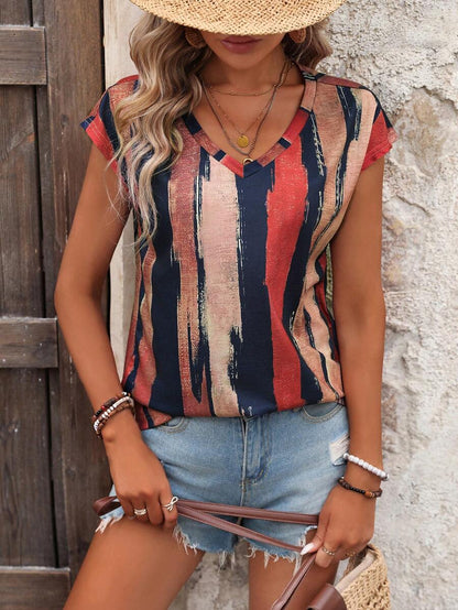 WesternStitchSleeves Round Neckline Relaxed Fit Top For Women & Girls 