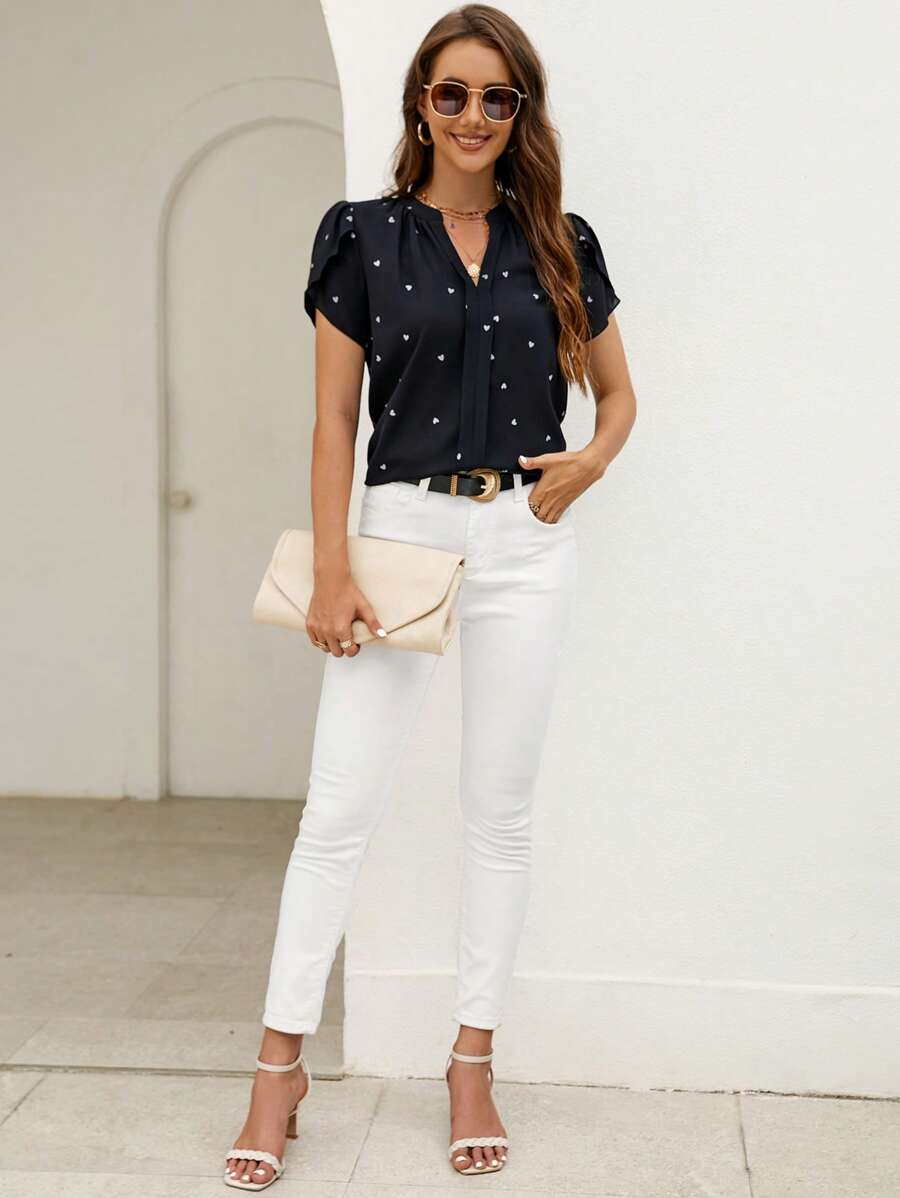 WesternStitchBlack Everyday Wear Top for Women 