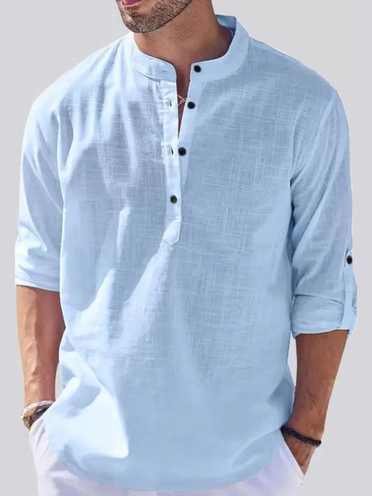 Men Solid Pure Cotton Straight Kurta
